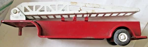 VINTAGE TONKA STEEL FIRE LADDER TRAILER 55170, 8" X 2 1/4" X 2" USED - Picture 1 of 6
