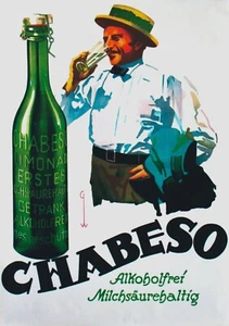 Original vintage poster CHABESO NON ALCOHOLIC DRINK c.1925 - Picture 1 of 1