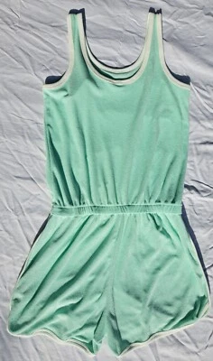 NWT Gap Kids Girls Towel Terry Dolphin Romper XXL (14-16)Mint Green Swim Coverup - Image 1 of 4
