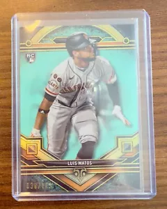 2024 Topps Triple Threads #19 Luis Matos Aquamarine - Picture 1 of 4
