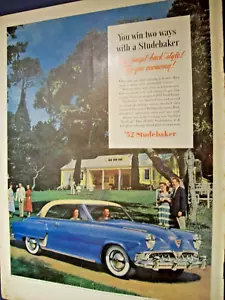 1952 Studebaker State Commander Starliner Großmagazinanzeige - Bild 1 von 1