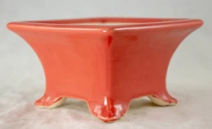 "Cactus cuadrado fino y suculentas, olla bonsái Mame con malla - 4,25""x 4,25""x 2,5" - Imagen 1 de 16