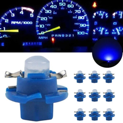 10Pcs T5 B8.4D COB LED Dash Gauge Instrument Interior Light Bulbs Dashboard - Image 1 of 4