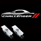 2/4Pcs CAR SHAPE CHALLENGER Led Car Door Lights Ghost Projector Lamp For Dodg e Dodge Challenger