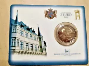 Luxembourg 2019 2 euro commemorative coin 100 years of voting rights. Coincard. - Picture 1 of 3