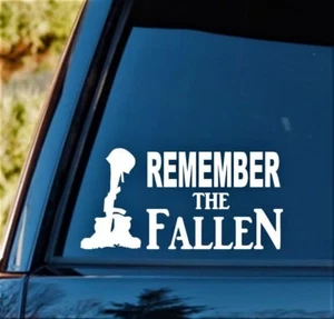 Calcomanía Remember The Fallen Soldier Ejército Marina Fuerza Aérea Marines *F1055 - Imagen 1 de 1