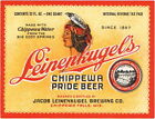 Chippewa Pride Beer 1Qt Irtp Jacob Leinenkugel Brewing Co Chippewa Falls Wi