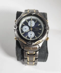 Philip Persio WR100 Titanium Men's Watch Needs New Battery - Picture 1 of 7