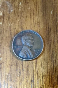 1951 D Wheat Penny Error (Letter L In Liberty Too Close To / On Rim) Denver Mint - Picture 1 of 2