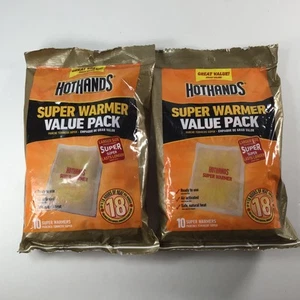 HotHands EXTRA GRANDE SUPER TALLA 18 HORAS Calentadores corporales de manos 20 paquetes TAMAÑO MAYOR - Imagen 1 de 9