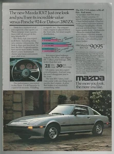 1981 MAZDA RX-7 advertisement, Mazda RX 7 GS, print ad - Bild 1 von 3