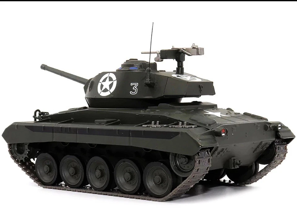 M24 Chaffee Tank #3 Usa 1st Armored Division 1/43 Diecast Afvs Of Wwii 23196-45