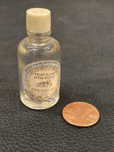 RARE Vtg TOILET WATER ROYAL PURPLE THE HERB FARM SHOP LTD New York Mini Bottle - Picture 1 of 14