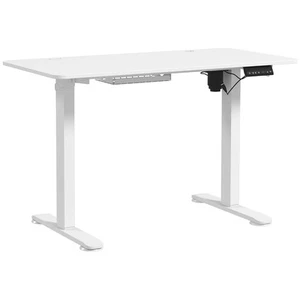 Höhenverstellbarer Schreibtisch Elektrisch 120 x 60 cm Computertisch, Weiß - Bild 1 von 10