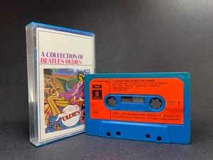 A COLLECTION OF BEATLES OLDIES Cassette **SCARCE 1971 W.GERMAN ISSUE** BLUE CASE - Picture 1 of 9