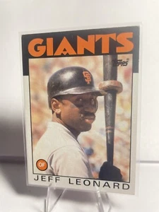 1986 Topps #490 Jeff Leonard San Francisco Giants Baseballkarte - Bild 1 von 2