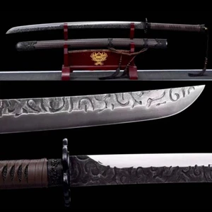 Handmade Chinese Kung Fu Dao Sword Sharp Spring Steel Blade Wushu Broadsword 绣春刀 - Picture 1 of 10