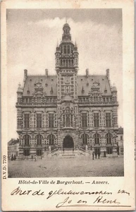 Belgium Anvers Antwerp Hôtel de Ville de Borgerhout Vintage Postcard B101 - Picture 1 of 2