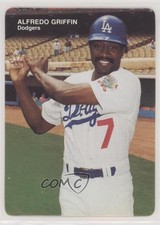 1990 Mother's Cookies Los Angeles Dodgers Stadium Giveaway Alfredo Griffin #8
