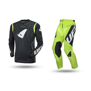 Completo Traje UFO Motocross Quad Enduro Trial Atv MTB Deepspace Amarillo Negro - Imagen 1 de 1