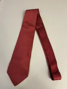 Cravatta uomo Frangi cravatta seta rossa oro bianco cavallo briglia Made in Italy - Foto 1 di 6