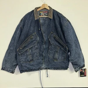 Vintage 1990’s Jordache No Exit Jeansjacke, Deadstock Neu mit Etikett, Größe XL - Bild 1 von 2