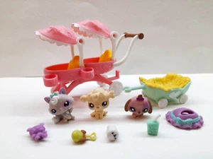 Littlest Pet Shop Sunny Stroll mit Babies Baby #2626 #2627 #2628 LPS Vintage - Bild 1 von 3