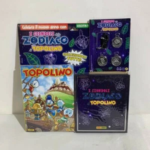 TOPOLINO 3449 Raccoglitore + 3 Ciondoli Terra + Cordino PANINI DISNEY - Bild 1 von 1