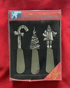 Juego de 3 esparcidores de Navidad - Papá Noel de vacaciones, bastón de caramelo, árbol de Navidad - NUEVO - Imagen 1 de 4