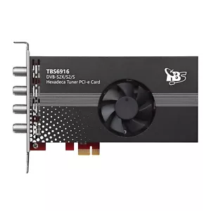 TBS6916 DVB-S2X/S2/S Hexadeca 16 sintonizzatori scheda sintonizzatore TV PCIe - Foto 1 di 9