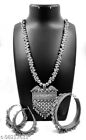Indian Women Silver Oxidized Necklace Set Bohemian Trible Fashion Jewelry Gift
