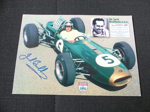JACK BRABHAM (+ 2014) signed Autogramm auf 15x21 cm Autogrammkarte LOOK - Picture 1 of 1