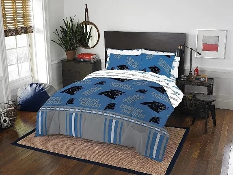 Carolina Panthers NFL Northwest 5-Piece Queen Bed in a Bag Comforter Set Cover