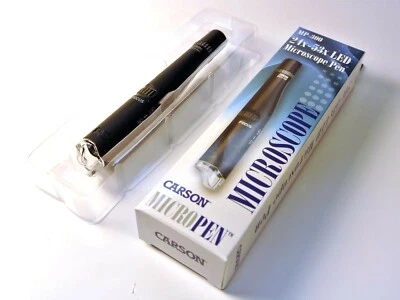 Carson MP-300 MicroPen LED Lighted Magnifier Microscope 24X ~ 53X MP300 - Image 1 of 4