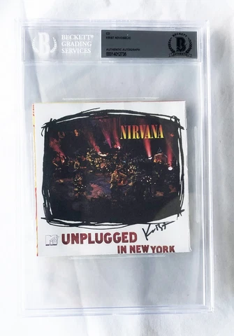 Krist Novoselic Signed CD Cover Beckett BAS Nirvana 4 COA Cover