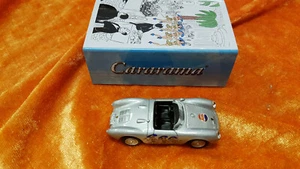 MM - Cararama: Porsche 550 Spyder plata gris metálico "Pepsi" en caja de chapa - Imagen 1 de 3