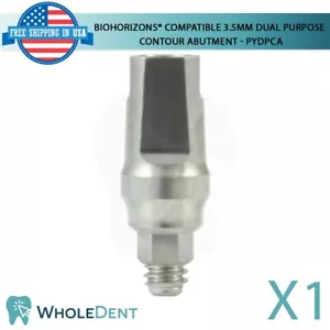 BioHorizons® Compatibile 3,5mm Doppio Scopo Contorno Abutment Titanio Dentale - Foto 1 di 5