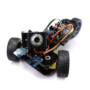 Three-Wheeled Smart Car Kit for Raspberry Pi 5 4 B 3 B+ B A+ Video Mode Radar... - Photo 1/7