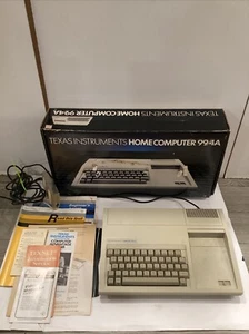 Vintage Texas Instruments TI-99/4A Home Computer & Power Box Tested White - Picture 1 of 18