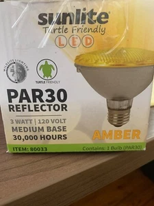 SUNLITE 80033-SU PAR30 LED Amber Colored Reflector 3w Light Bulb - Picture 1 of 1
