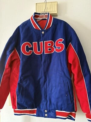 MLB Chicago Cubs Cotton Jacket  Reversible  JH Design XXL NWT PLEASE READ!!!!! - Image 1 of 4