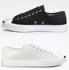 Converse Jack Purcell Low Top Canvas Trainers White or Black  164056C 164057C