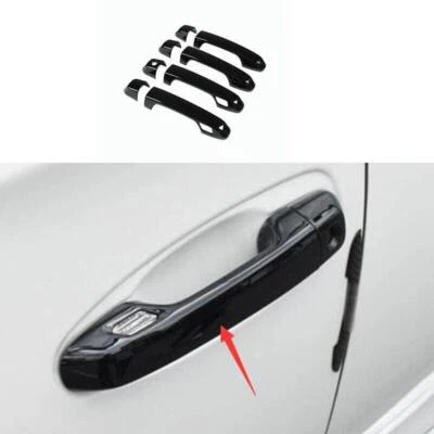 For Lexus GX460 2010-2022 8PCS Glossy Black Side Smart Door Handle Cover Trim Foto 1 de 4