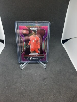 2022 Panini Prizm World Cup Qatar Purple Prizm /199 Ike Ugbo #48 Rookie RC - Image 1 of 2