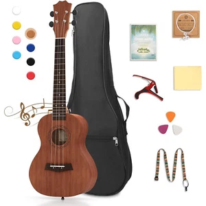 Vintage Ukulele 23 Zoll Gitarre Ukulele Kit mit Stimmgerät Gurt für Anfänger - Bild 1 von 9