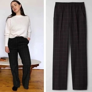 Aritzia The Group by Babaton Skyline Pant - schwarz karierte High-Rise Hose (Größe - Bild 1 von 11