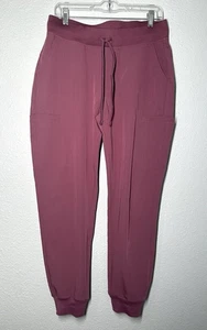 Mandala Scrub Pants 11 Pocket Joggers Deep Mauve Size Medium - Picture 1 of 8