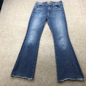 Mother Jeans Damen 28 Medium Wash Flare Raw Hem The Weekender Fray USA - Bild 1 von 16