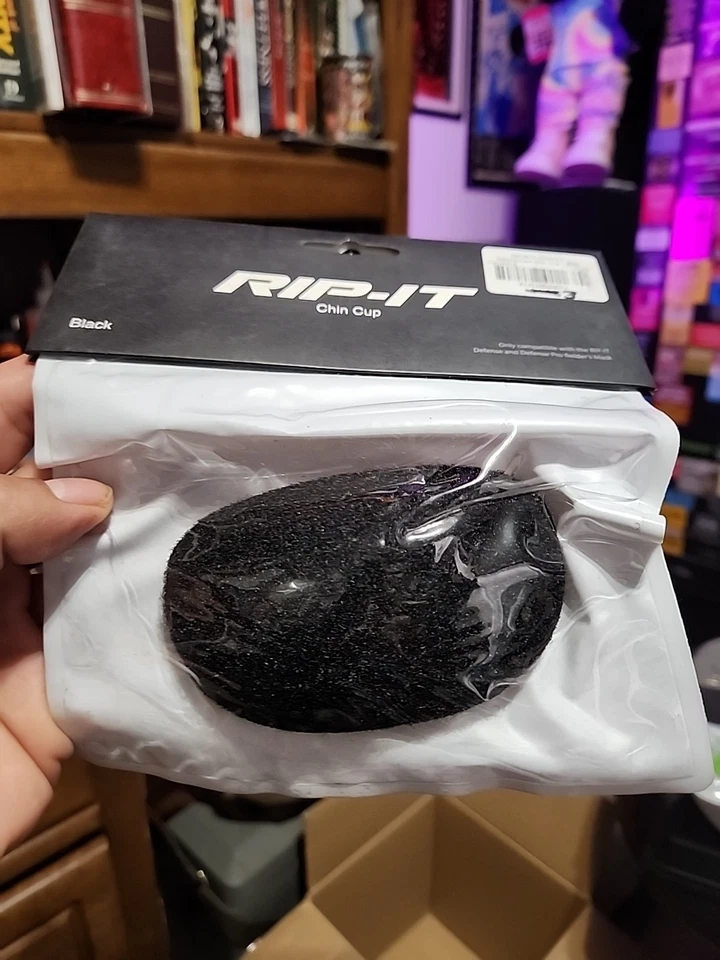 💥RIP-IT Defense/Defense Pro Chin Pad Replacement Black - Image 1 of 1