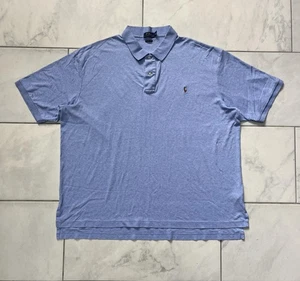Polo Ralph Lauren Polo Para Hombres 3XLT Alto Azul Brezo Pima Suave Tacto Pony - Imagen 1 de 11